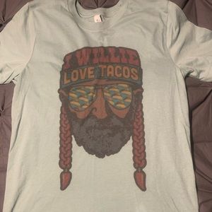 I Willie Love Tacos Bell canvas shirt- never worn